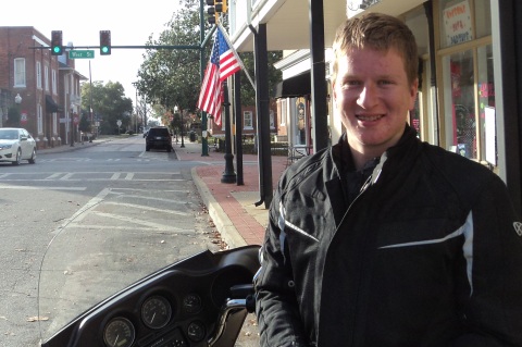 Outside the coffee shop in Bainbridge, Georgia