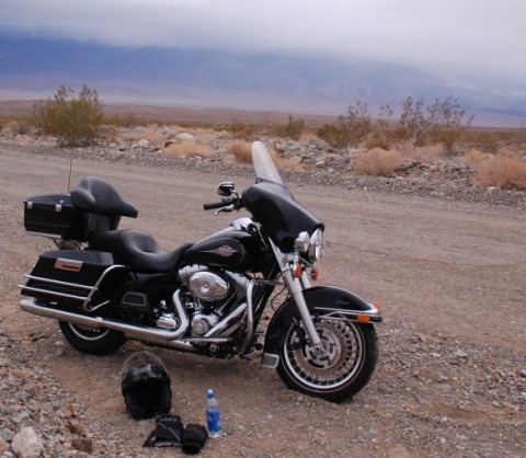 Broken down on the side of the road in Death Valley