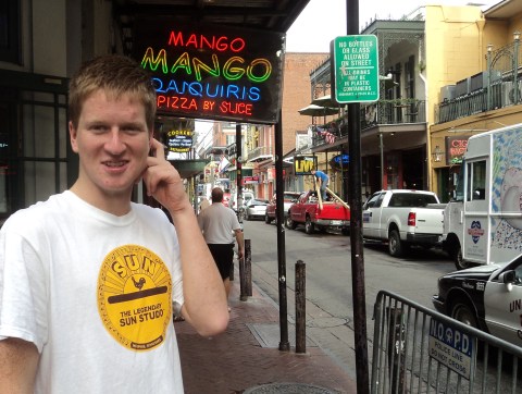 Harry in Bourbon Street - the French Quarter