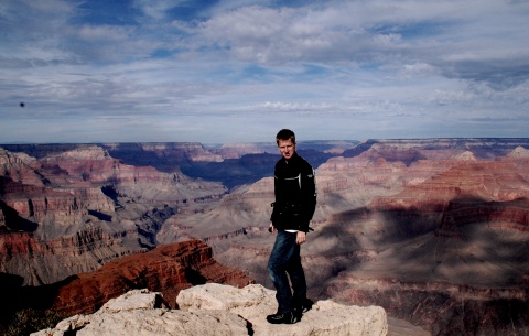 Harry Sinclair enjoys east end of the Grand Canyon