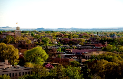 Santa Fe downtown's cityscape